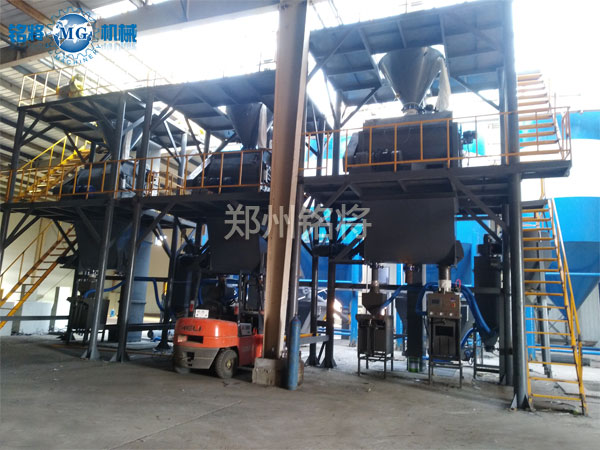 年產(chǎn)20萬噸干粉砂漿生產(chǎn)線案例分享，吉林雙贏涂料有限公司