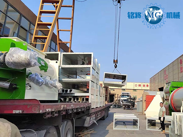 陜西咸陽(yáng)兩套特種砂漿生產(chǎn)線發(fā)貨圖